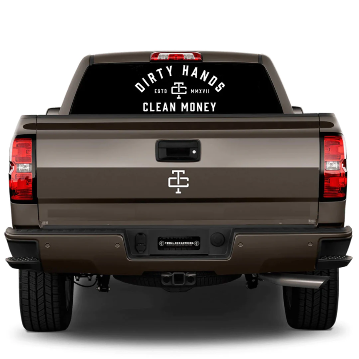 TRUCK DECAL - WHT