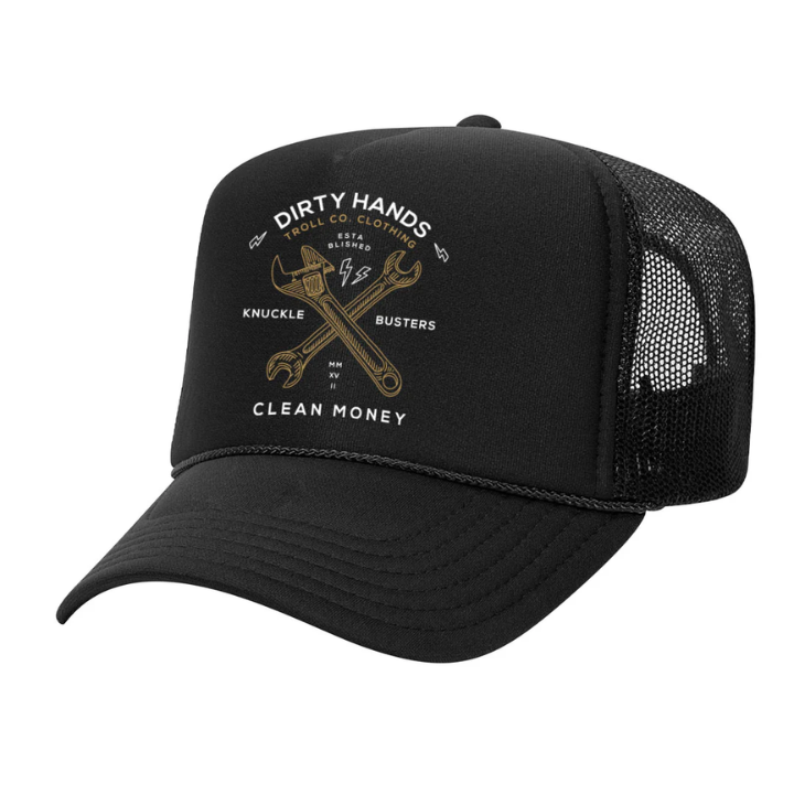 TRUCKER HAT TWISTING WRENCHES - BLK