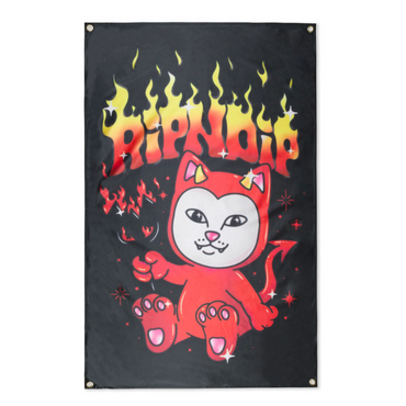 WALL BANNER SCARY CUTE - BLK