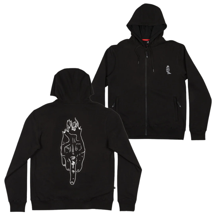 ZIP HOODY DECENZO DAGGER - BLK