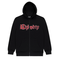 ZIP HOODY FEIN - BLK