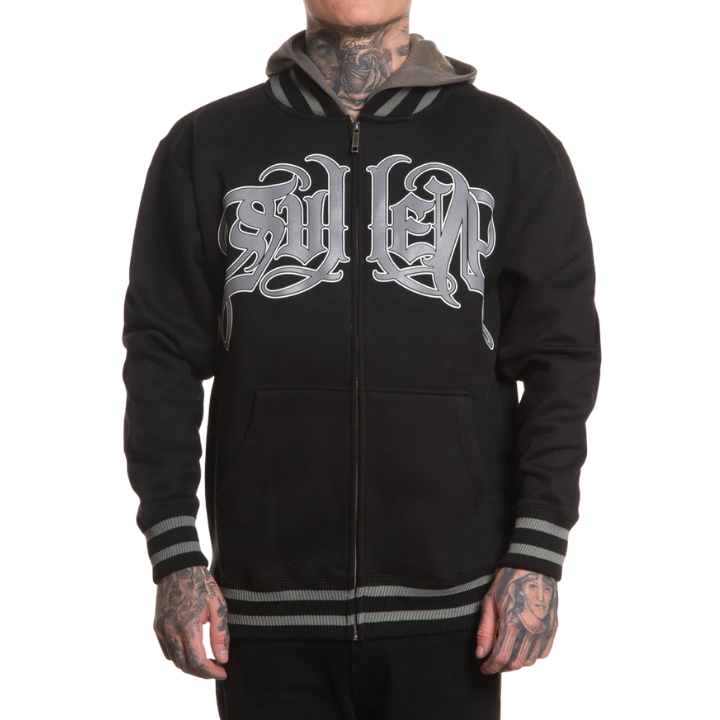 ZIP HOODY S DICE - BLK