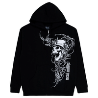 ZIP HOODY WAR PAINT - BLK
