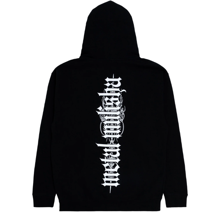 ZIP HOODY WAR PAINT - BLK