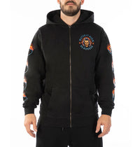 ZIP HOODY WATCH IT BURN - BLK