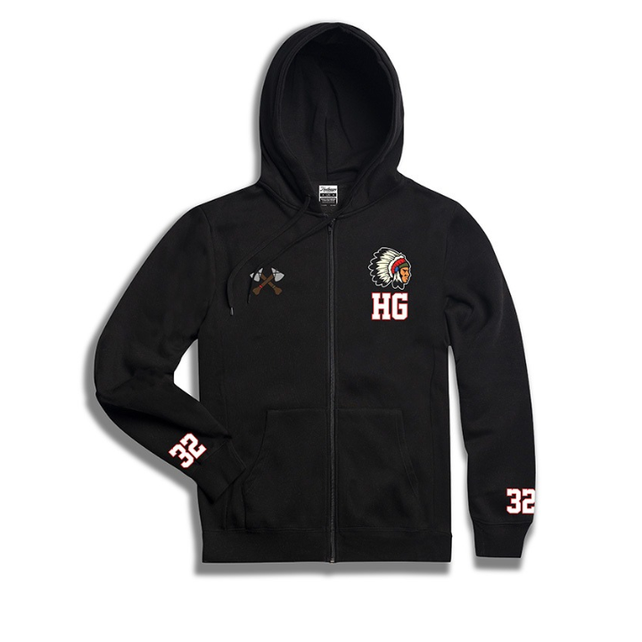 ZIP UP CHI TOWN - BLK